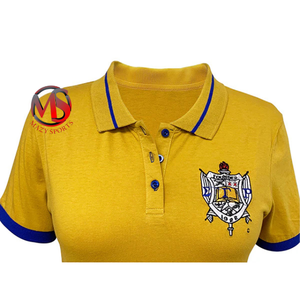 Polos para mujer Sigma Gamma Rho Casual cuello de Punto 9cm estilo tapeta frontal Sorority SGR transpirable 1922 camisetas - Product Image 3