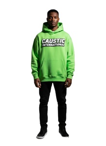 Sweat-shirt à capuche personnalisé pour femme, impression 3D en relief, 500 GSM, en molleton épais, coupe oversize, effet délavé, vierge - Product Image 1