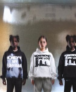 Sudadera con capucha Heavyweight Blank Streetwear Gráfico Vintage Estampado de gran tamaño Tallas grandes Peso pesado algodón - Product Image 2