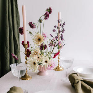 Nouveau Vase à fleurs rond en fer décoratif Bol de style côtier de couleur noire pour la décoration de table de maison et de mariage - Product Image 6