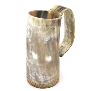 Taza de Cuerno de Búfalo - Ecológica, Elegante, de Primera Calidad, Acabado Natural, Aislamiento Térmico, Personalizable, Taza de Regalo Vintage - Product Image 1