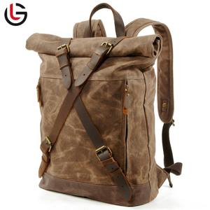 Sac à dos en toile cirée unisexe pour le camping quotidien ou les voyages légers - Product Image 2