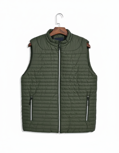 Veste matelassée à manches courtes ajustée pour femme, personnalisée OEM/ODM, très vendue - Product Image 1