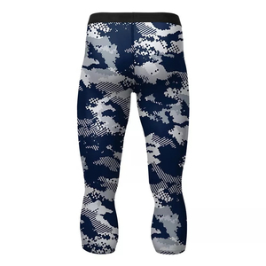 Vente en gros de vêtements de sport Pantalons de compression pour hommes avec poches Leggings de gymnastique à sec et à froid Collants de course à pied fitness et entraînement - Product Image 5