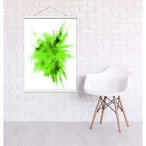 Minimalist White Plastic Magnetic <b>Poster</b> Strips 70 cm Pair - Product Image 2
