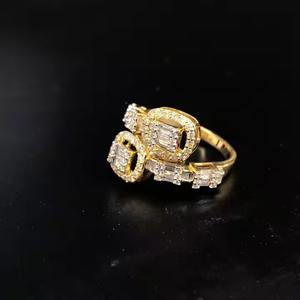 14K Yellow Gold Art Design Ring Wedding Ring for Women Latest Design Jewelry <b>Infinity</b> Wedding Band Ring - Product Image 3