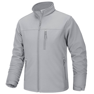 Veste coupe-vent décontractée imperméable pour homme 2025, softshell 100% polyester, vestes pour homme en vente à bas prix - Product Image 3