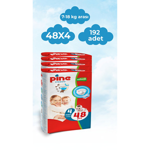 Pañales Desechables Maxi Clásicos con Estampado de Pino para Bebés de 7-18 Kg, 192 Unidades (4 Paquetes de 48) - Product Image 1