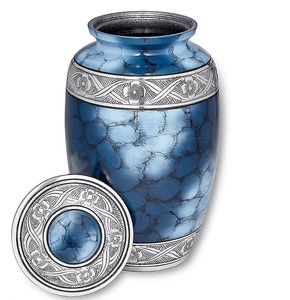 Urna de cremación de Metal elegante, tarro de recuerdo hecho a mano, tarro de vela único conmemorativo funerario, proveedor directo de fábrica a granel, el mejor precio - Product Image 3