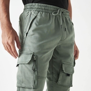 Pantalones Cargo de camuflaje a la moda, pantalones informales para hombre, la mejor calidad para hombre y mujer, Parte delantera plana, Unisex, para Primavera, cintura media - Product Image 5