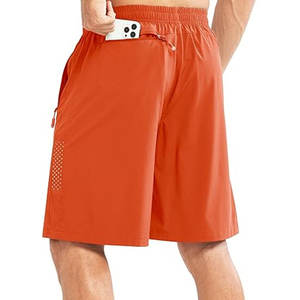Transpirable Loose Fit Best Selling 100% Cotton Solid Casual Men's Shorts Peso ligero Secado rápido - Product Image 2
