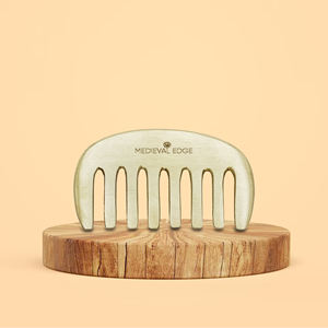 La mejor calidad, peine mate Ayurvédico Kansa, masajeador de cuero cabelludo del fabricante más grande, equilibra la salud del cuero cabelludo y fortalece el cabello - Product Image 5