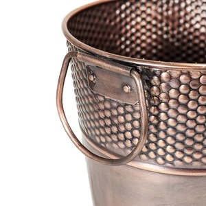 Antique Copper Finishing Metal Ice <b>Bucket</b> handmade Hammered Design <b>Champagne</b> Ice <b>Bucket</b> With Ring Handle For Sale - Product Image 2