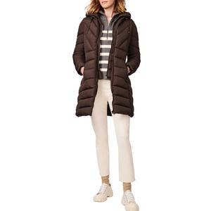 Femmes surdimensionné hiver coupe-vent doudoune Logo personnalisé grande taille col montant en gros personnalisé Design vierge 100% - Product Image 4
