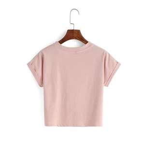 Camisetas de Moda para Mujer, Manga Corta, 100% Algodón, Antiencogimiento, Secado Rápido, Cómodas, Casuales, para Uso Diario - Product Image 1