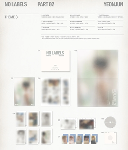 YEONJUN PART 02 2º Mini Álbum [VERSIÓN THEME 3] Set de Fotolibro y CD, Photocard, Postal, Póster, Set de Stickers, Papel, Plástico - K-POP Corea - Product Image 2