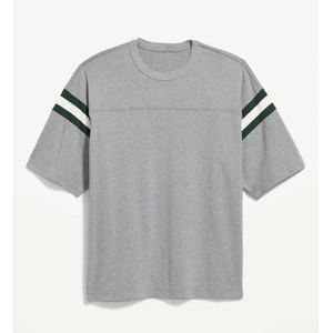 Camiseta clásica básica de gran tamaño para hombre, camisa de manga corta de corte ancho con cuello redondo, camisetas de algodón 100% para hombre - Product Image 3