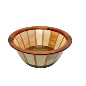 Cuenco de madera de acacia con forma personalizada de tendencia superior, plato antideslizante para servir frutas, hogar, hoteles, restaurantes, técnica tallada - Product Image 6