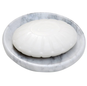 Jabonera de cerámica de mármol de lujo Jabonera de drenaje redonda para bañera y producto de diseño único a la venta - Product Image 1