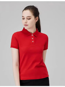 Polo Mujer Cuello Nueva de manga corta Camiseta sin costuras Verano Delgado Ligero Polo Deportes - Product Image 4
