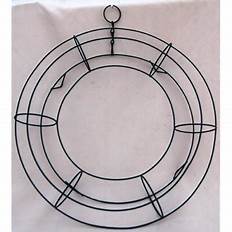 Haga su propia corona Anillo de alambre plano Marco de metal Ligero Art Deco Artesanía de Navidad Decoración para el hogar Exhibición de puerta floral - Product Image 3