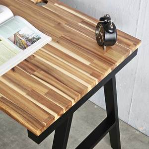 A Solid Wood Acacia Wood Gaming <b>Desk</b> for Home Office and Hotels Portable and Bamboo Standing <b>Desk</b> - Product Image 4