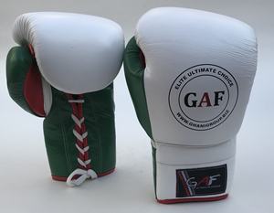 Guantes de boxeo con logotipo personalizado GAF, entrenamiento de cuero de alta calidad, punzonado, gimnasio, Fitness, venta al por mayor, negro, Adulto, profesional - Product Image 4