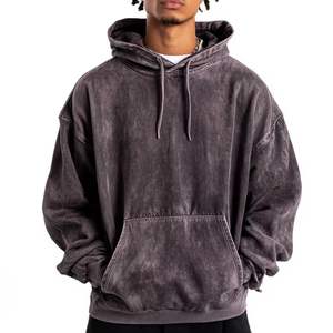 Sudadera con Capucha de Algodón Grueso de Alta Calidad 2025, Estilo Desgastado por el Sol, Talla Grande, Felpa Francesa, Logotipo Personalizado, Ropa Urbana para Invierno - Product Image 6