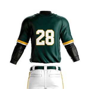 Lightweight Customizable <b>Baseball</b> Uniform for Men Breathable Quick Dry 100% Polyester V-neck <b>Sets</b> with Logo Custom Size Options - Product Image 5