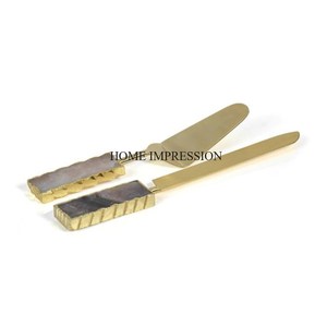 Luxurious Quality Gold Plated Handmade Wedding and Parties <b>Cake</b> <b>Server</b> and Knife From Indian Manufacturer in Wholesale Price - Product Image 2