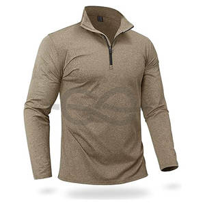 Suéteres Casuales de Hombre, Corte Ajustado, Manga Larga, Tejido de Punto, Cuello Alto con Cierre, Transpirables, Cómodos para Uso Diario en Invierno - Product Image 1