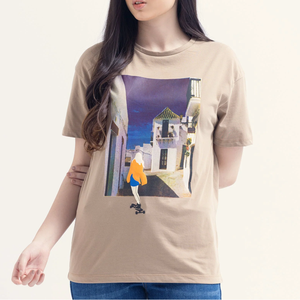 Camiseta de verano para mujer en diferentes colores con logotipo personalizado y decoración de plumas y manga corta de la mejor calidad - Product Image 1