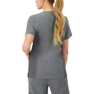High Quality Water Resistant Quick Dry Medical <b>Scrub</b> <b>Set</b> for Women Knitted Cotton Soft V Neck Top Jogger Pants Hospital Use - Product Image 6