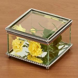 Elegant Mini Glass Jewellery Box Stylish Storage <b>Organizer</b> <b>for</b> Rings Earrings Necklaces Bracelets and Home Decor Display - Product Image 6