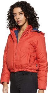 แจ็กเก็ตขนเป็ดสีแดงสำหรับผู้หญิงแจ็คเก็ตขนเป็ดแบบพองสำหรับฤดูหนาวอากาศหนาว - Product Image 2