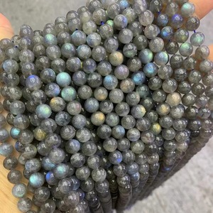 Cuentas de Labradorita Natural de Grado AAA de 10 mm, Cuentas Negras Lisas, Certificadas por Terceros, para Cuentas de Pulseras, Hilo de Cuentas Sueltas de 15.5 Pulgadas - Product Image 5
