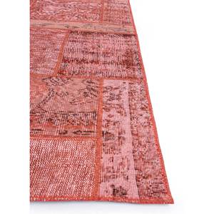 Tapis en laine noués à la main Provenance, rouge-orange, motif abstrait patchwork, rectangulaire 9x12, pour entrée et couloir, Pae-3398 - Product Image 4