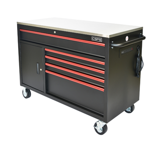 Gabinete de herramientas rodantes de acero de 132cm con 05 cajones OEM compatible con garaje mecánico y tipo de cofre de herramientas de almacén para la industria - Product Image 3