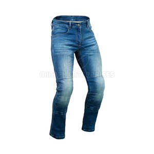 Vaqueros elásticos ajustados OEM para hombre, logotipo personalizado, ligeros, estilo informal, botón medio, Mosca, precio directo de fábrica, venta al por mayor - Product Image 5