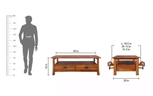 MESA DE CENTRO DE MADERA COLECCIÓN AMERICANA - Product Image 5