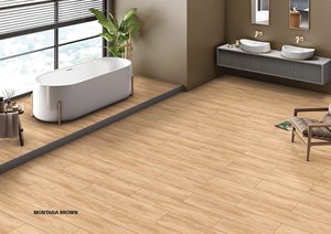 Azulejos de suelo de porcelana con borde recto de 150x900mm, aspecto de madera, porcelana de cerámica, acabado de madera, azulejos de cerámica - Product Image 6