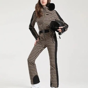 ชุดจั๊มสูทเล่นสกีมีฮู้ดสำหรับเล่นสกีกลางแจ้งกันน้ำดีไซน์แฟชั่นล่าสุด - Product Image 6