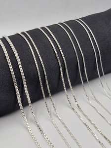 Cadena de caja de Plata de Ley 925 de excelente calidad para hombres y mujeres diseñador hecho a mano diseño clásico de moda tamaño personalizado - Product Image 2