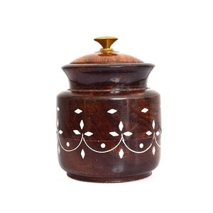 Polished Wooden Container for Bedside Use for Jewelry and Coins Kitchen <b>Storage</b> for Herbs Clove <b>Seeds</b> Food Travel-Friendly - Product Image 2