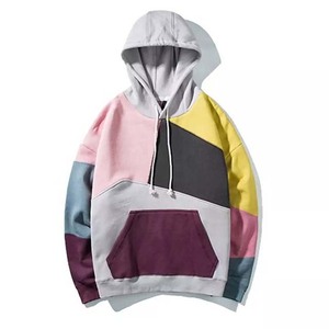 Jersey de algodón 100% para hombre, ropa de invierno básica, diseño único, bloque, sudaderas con capucha de diferentes colores con logotipo personalizado bordado - Product Image 1