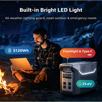 Stasiun Tenaga Portabel Luar Ruangan 5000W yang Tahan Lama, Generator Tenaga Surya 5KW dengan Roda Troli, Penyimpanan Energi Mobile untuk Luar Ruangan