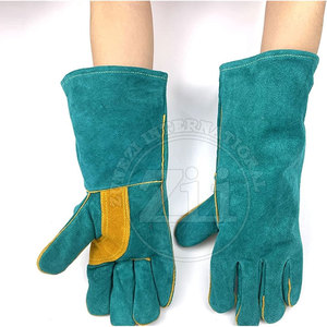 Gants de soudage en cuir de qualité supérieure avec doublure en polaire Protection contre les éclaboussures de métal fondu pour le soudage MIG/TIG - Product Image 2