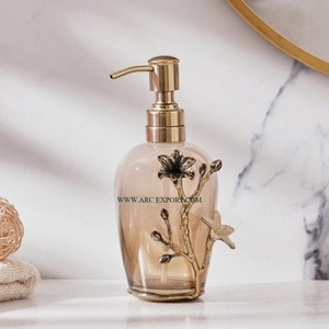 High Standard Quality Hotels Hand Wash Liquid Soap Dispenser Superior Quality Large Size Aluminum Silver Home Soap Dispenser - Product Image 6