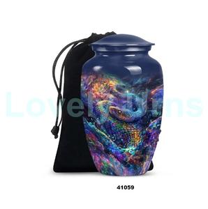 Gran oferta, urna de cremación de serpiente grande para adultos para cenizas humanas, urna funeraria decorativa de tamaño completo con bolsa de terciopelo gratis - Product Image 2