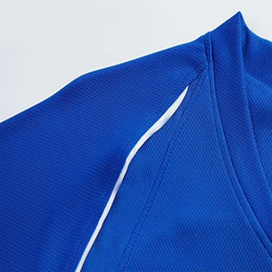 Vêtements de sport d'entraînement de football en polyester 100% bleu élégant pour adultes Maillots France - Product Image 2